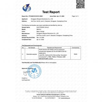 RoHS test report PASS
